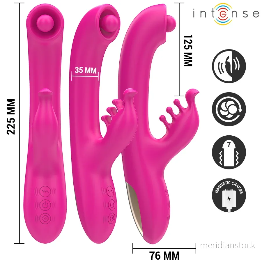 INTENSE - CHRISTINA MULTIFUNCTION RABBIT VIBRATOR 22.5 CM PINK - Bild 2