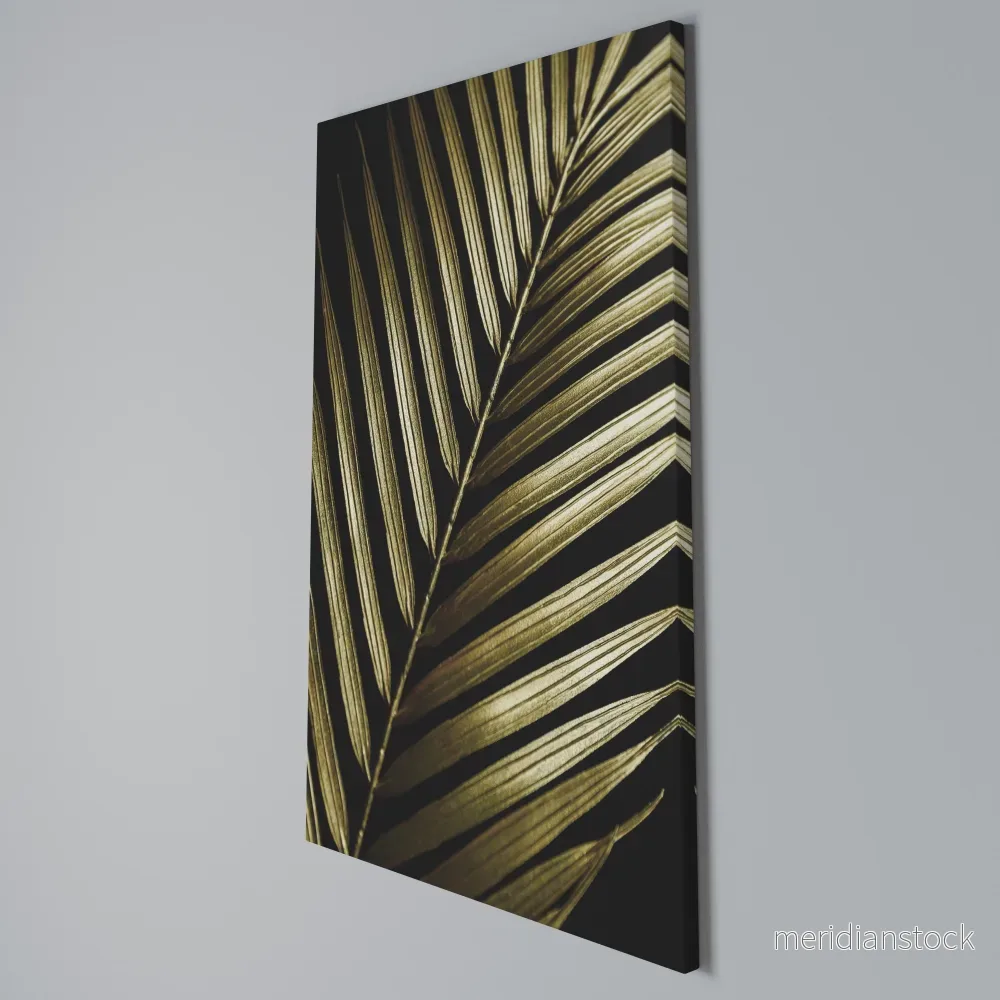 TWILIGHT PALM LIGHT Vertical Canvas Print - Bild 3