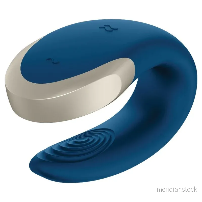 SATISFYER - DOUBLE LOVE LUXURY PARTNER VIBRATOR BLUE - Bild 2