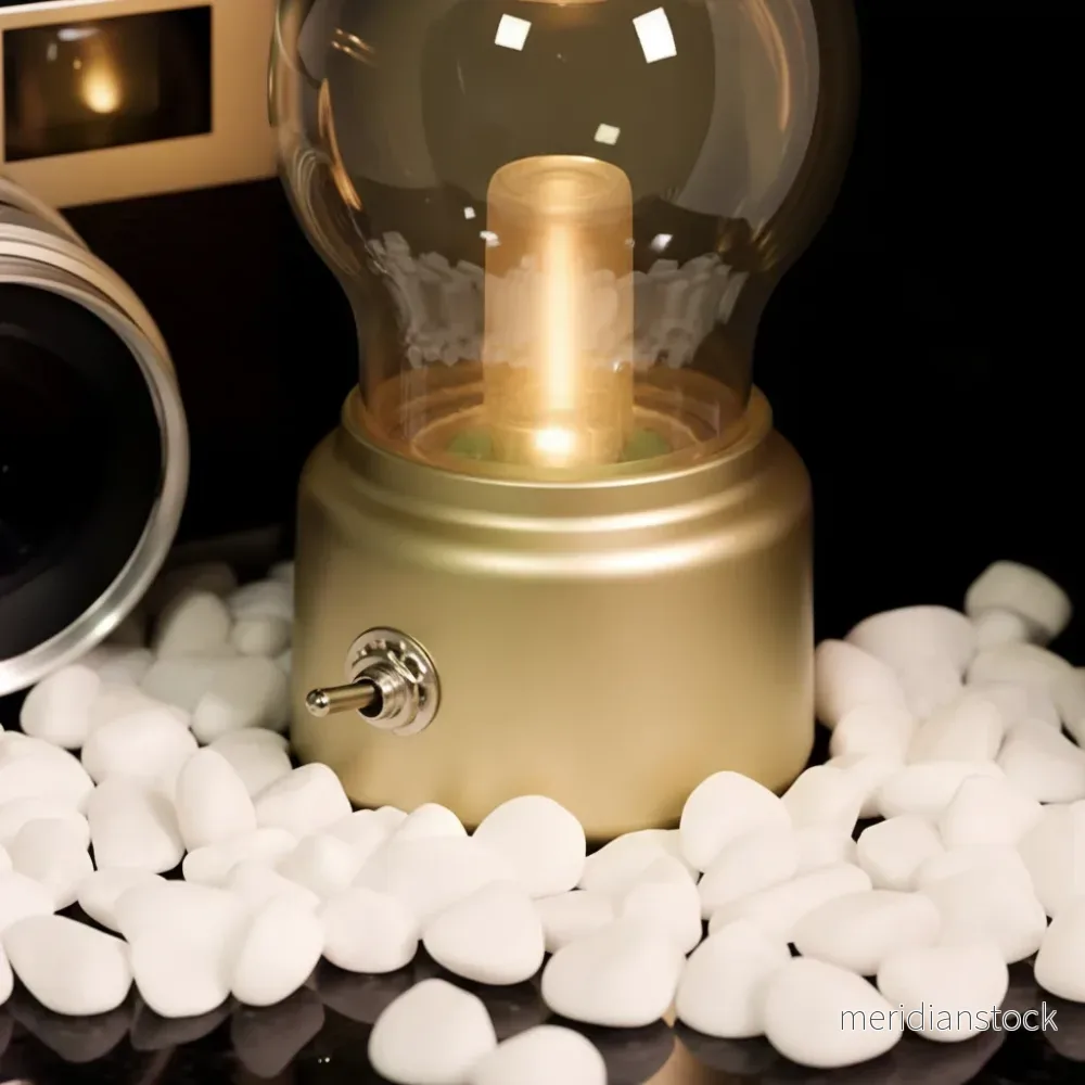 Vintage bordslampa i glas - AmbiBulb - Bild 3