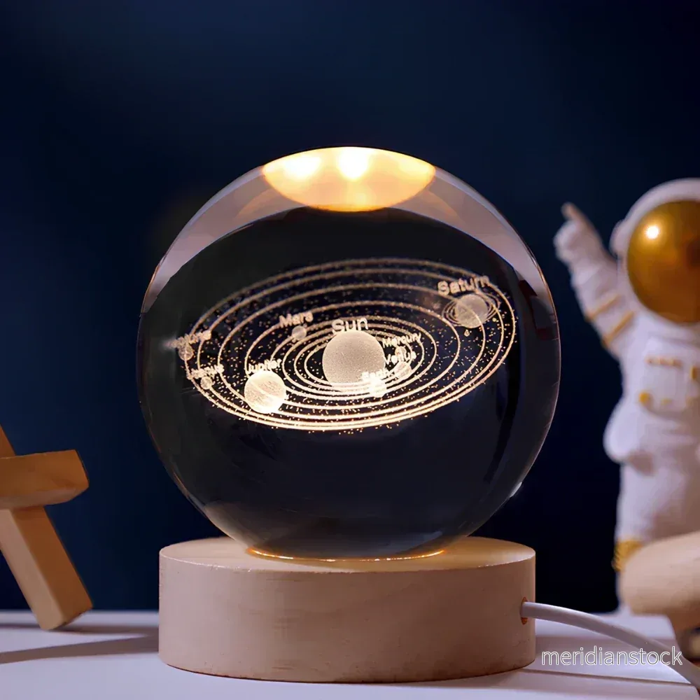 3D-graverad kristallkula - Celestia - Bild 3