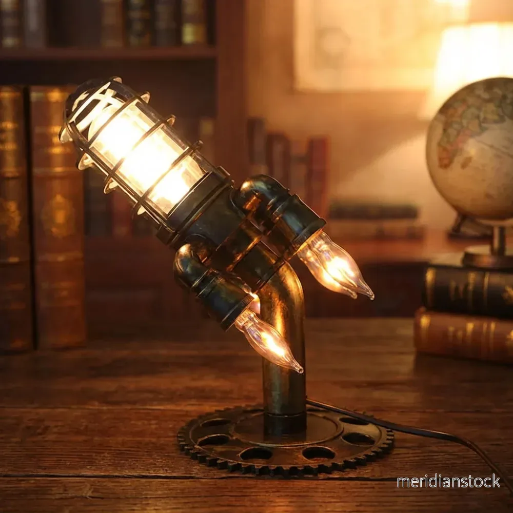 Steampunk-raketbordslampa - Aetherock