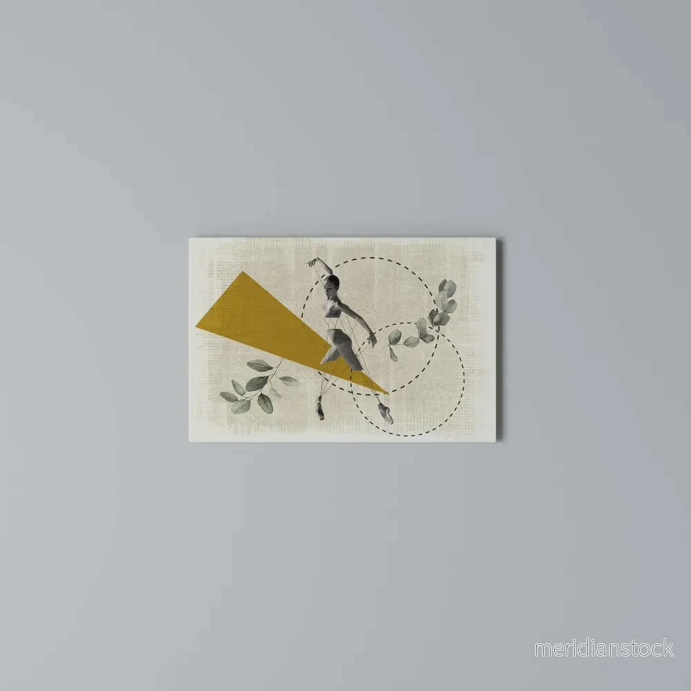 TRIANGLE MOVEMENT Horizontal Canvas Print - Bild 3