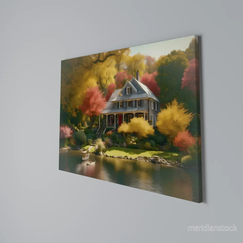 ENCHANTED AUTUMN REFUGE Horizontal Canvas Print - Bild 3