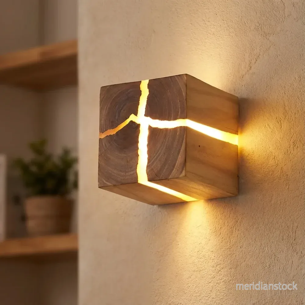 Dekorativ kubformad vägglampa – Solique