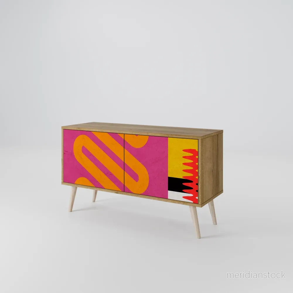 VIVID ART Kompakt TV-bänk med 2 dörrar VIVID ART Kompakt TV-bänk med 2 dörrar