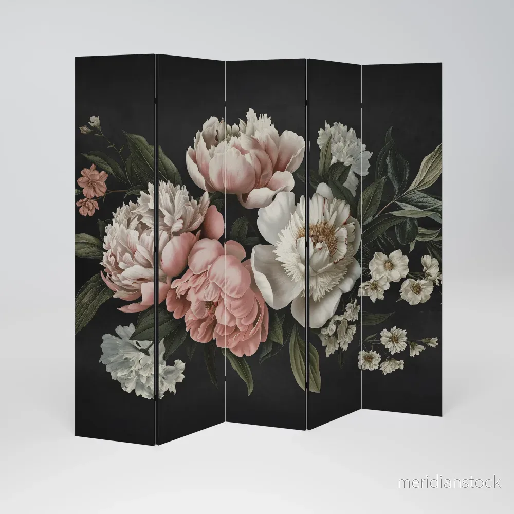 LUSH ELEGANCE Dekorativ rumsavdelare – 5 paneler