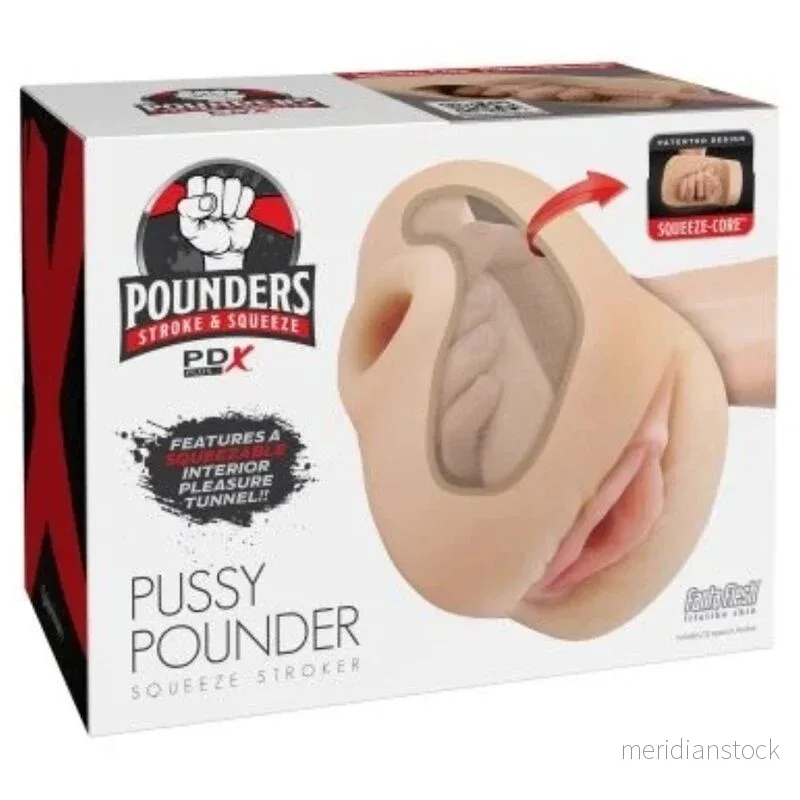 PDX PLUS - REALISTIC VAGINA PUSSY POUNDER SQUEEZE STROKER 18 CM