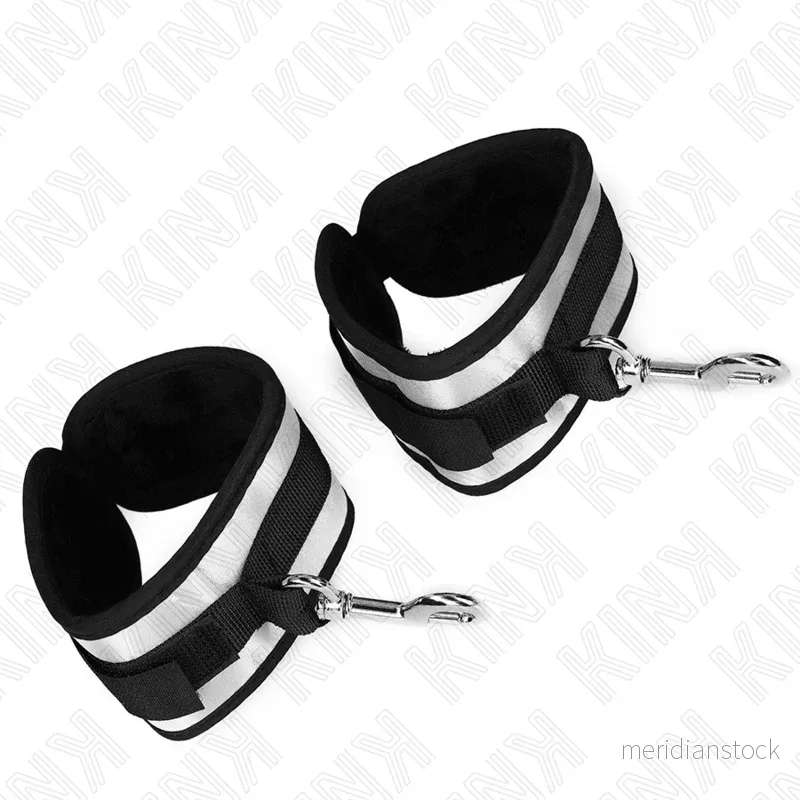 KINK - NEOPRENE WRIST CUFFS GREY 23 X 5 CM - Bild 2