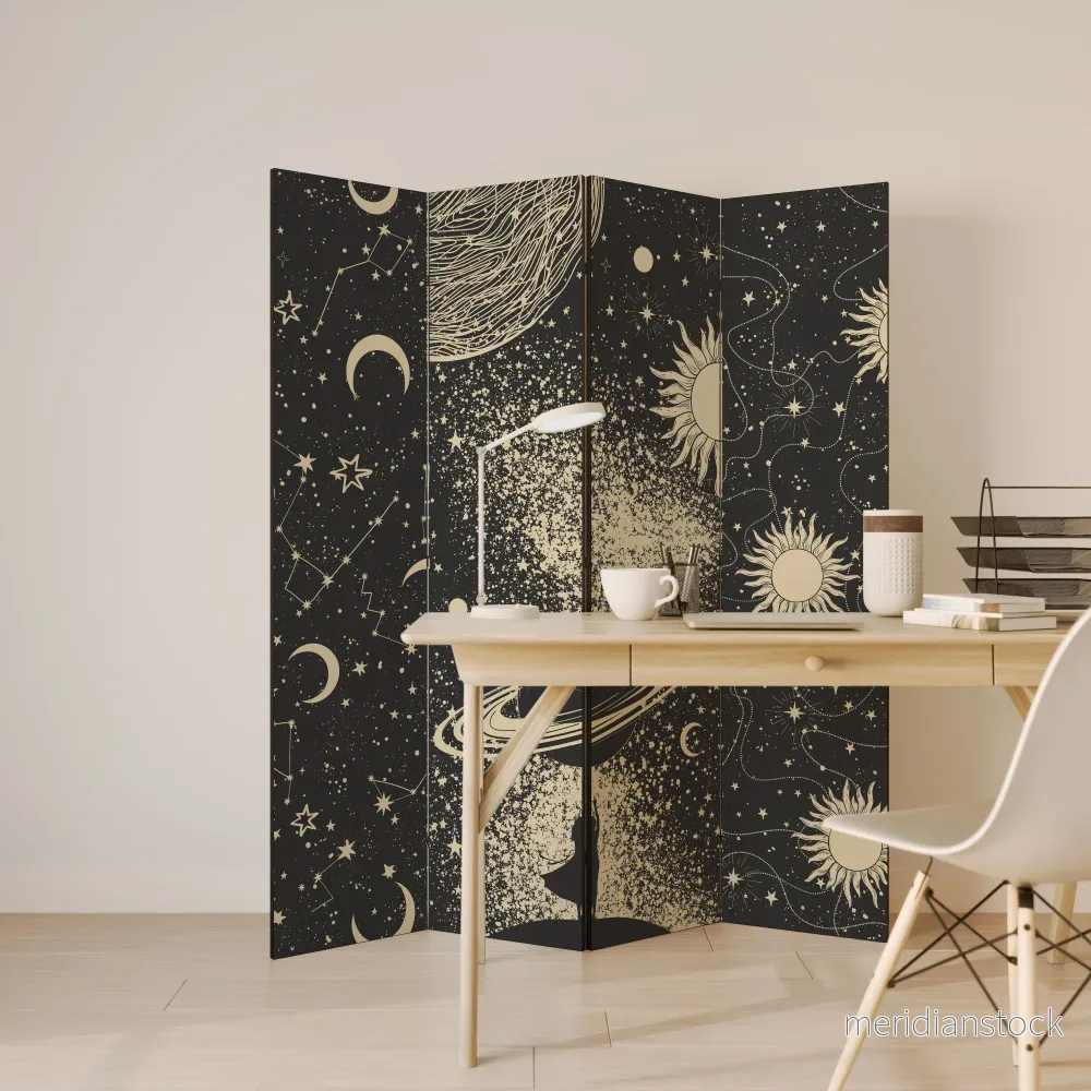BRILLIANT UNIVERSE Rumsavdelare 4 paneler - Bild 3