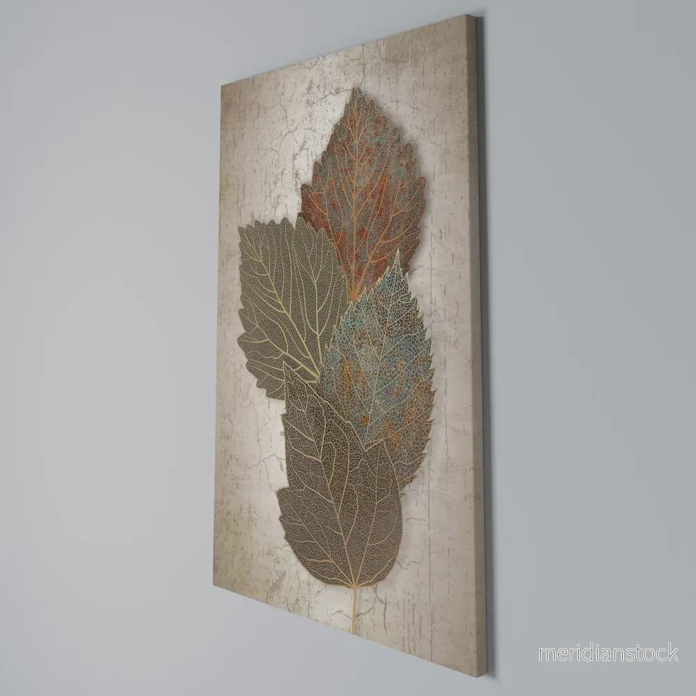 LEAVES OF TIME Vertical Canvas Print - Bild 3