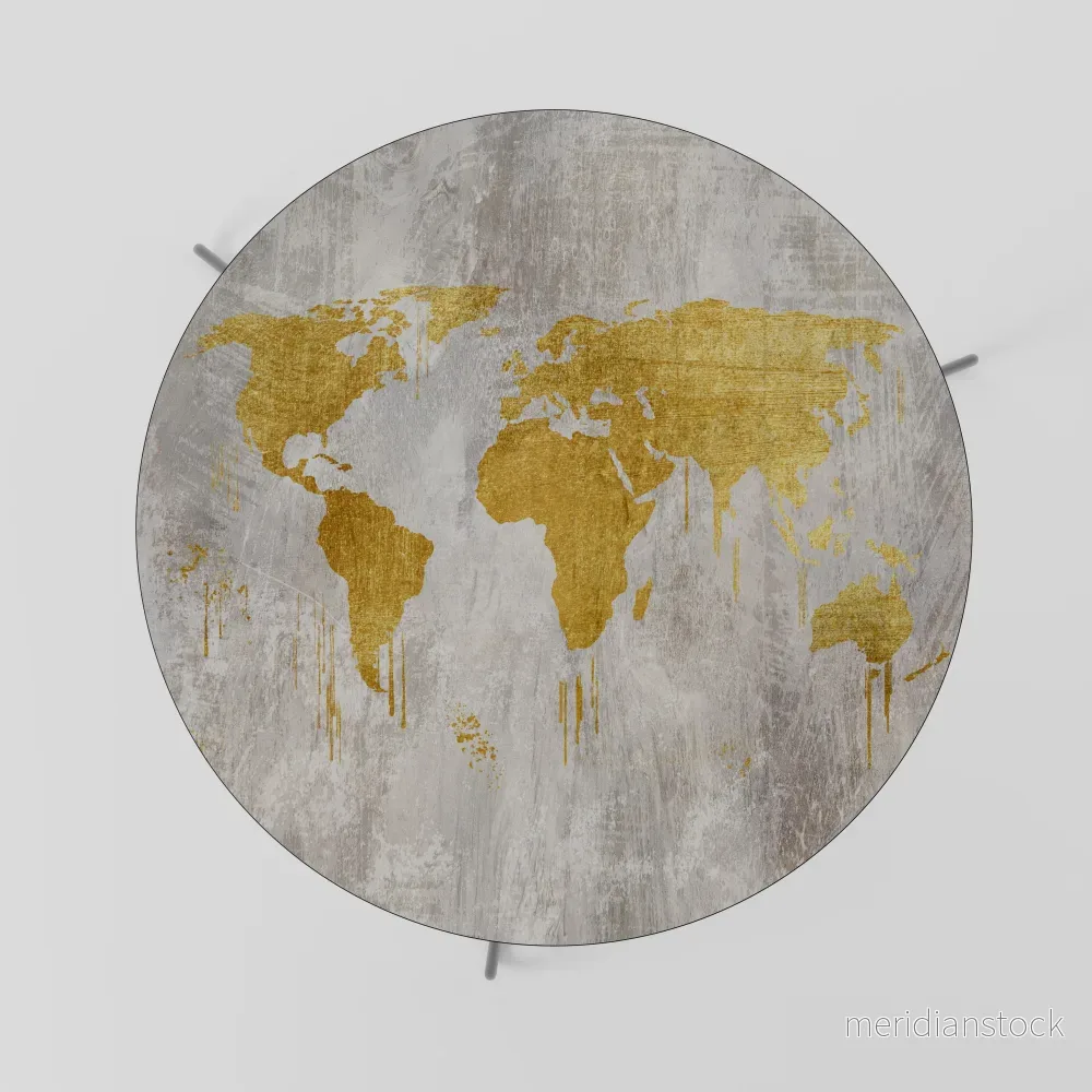METALLIC WORLDVIEW MAP Soffbord - Bild 2