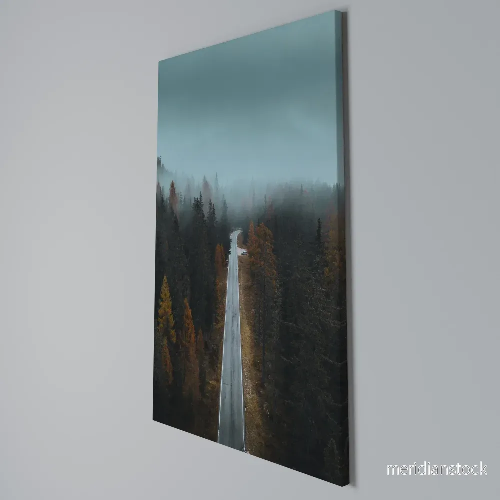 SERENE ROADWAY ESCAPE Vertical Canvas Print - Bild 2