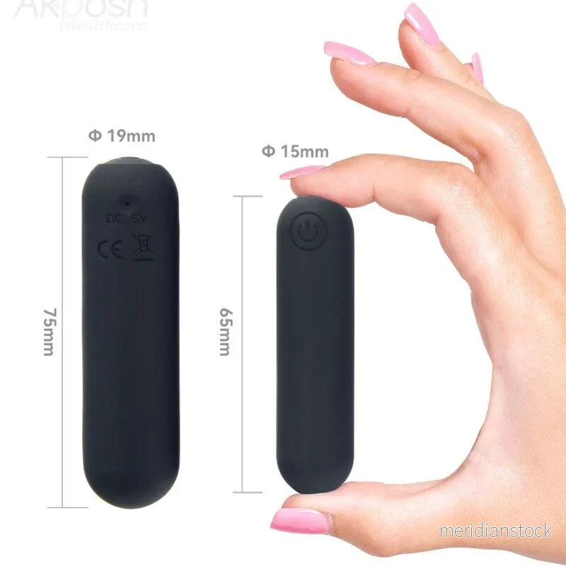 ARMONY -SPLASH HEHE VIBRATOR BULLET SILICONE 10 VIBRATIONS 65 X 15 CM BLACK - Bild 2