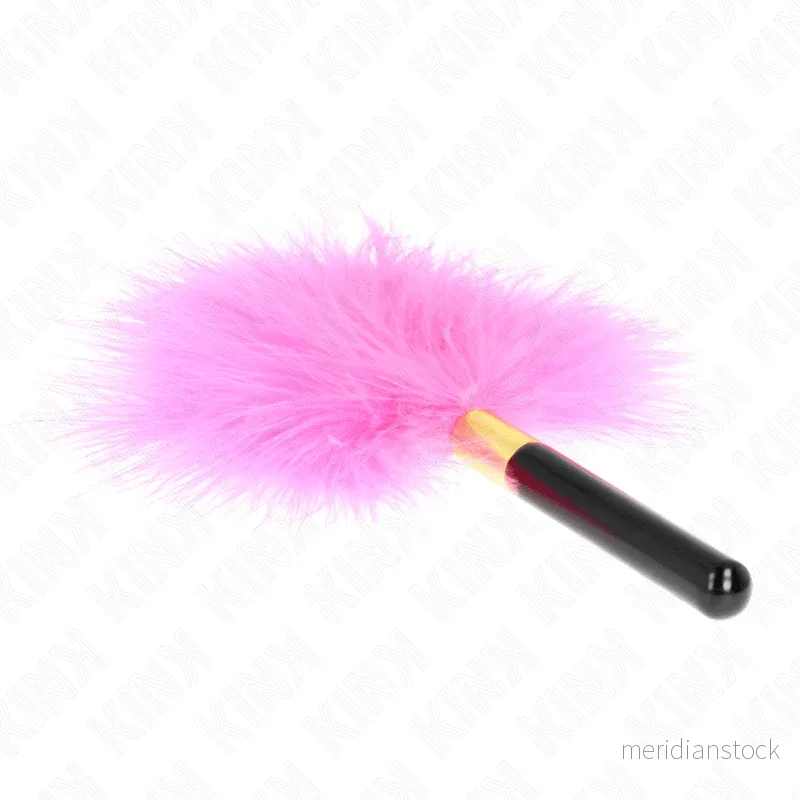KINK - FUCHSIA GOLD METAL TICKLE FEATHERS 18 CM - Bild 2