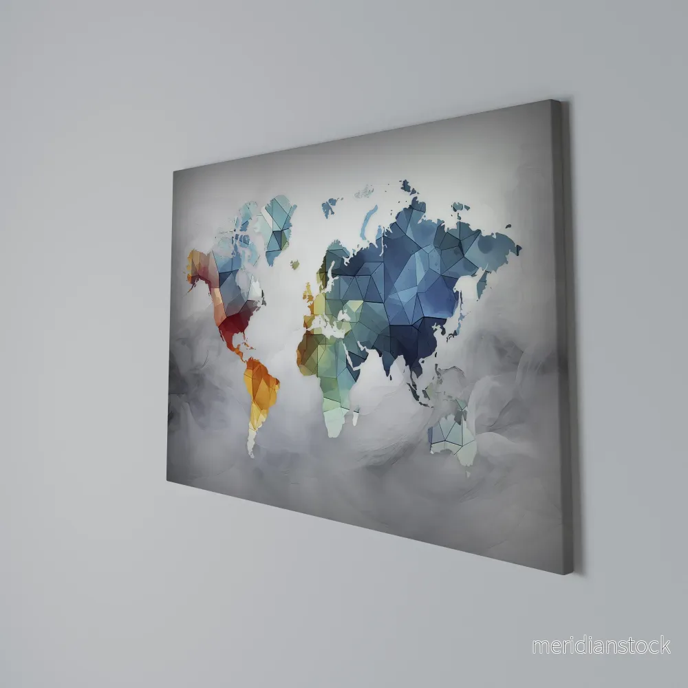 FACETED WORLDVIEW Horizontal Canvas Print - Bild 3
