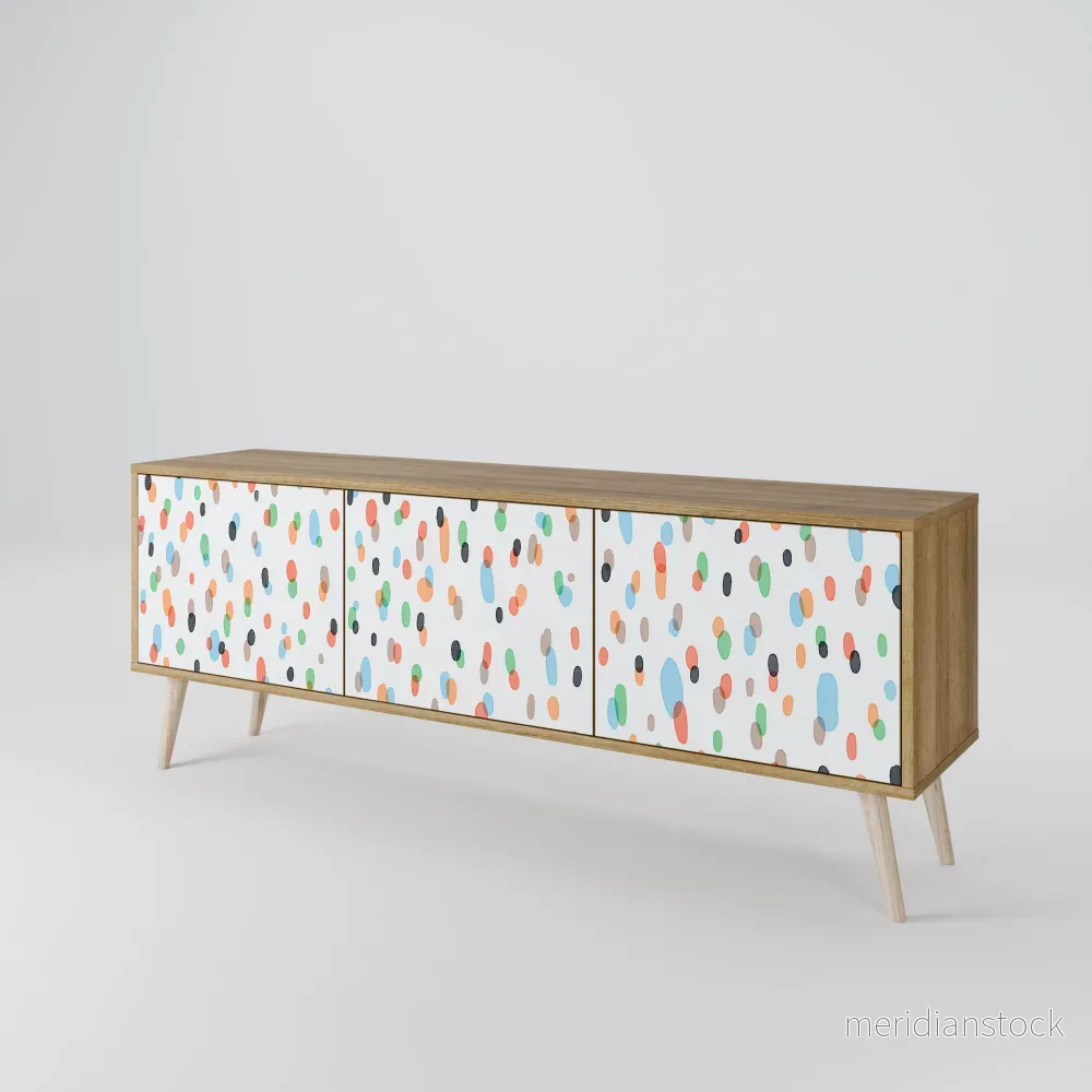 ENERGETIC SPOTS TV-bänk med 3 dörrar