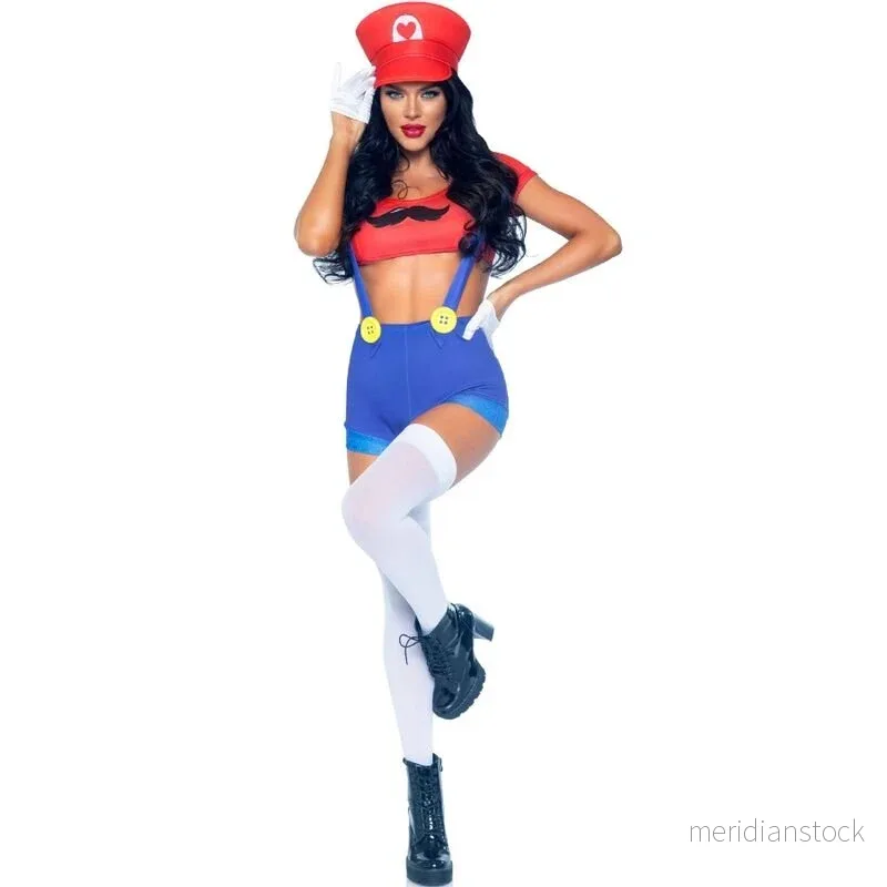 LEG AVENUE - SEXY COSTUME MARIO BROS RED/BLUE M - Bild 2