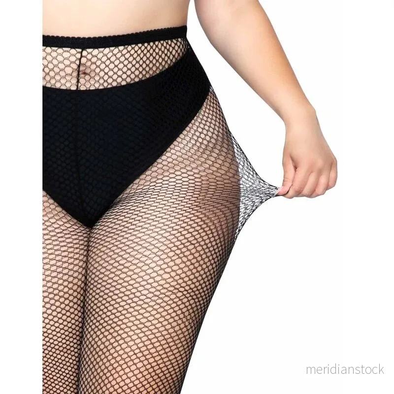 LEG AVENUE - FISHNET PANTYHOSE PLUS SIZE - Bild 3