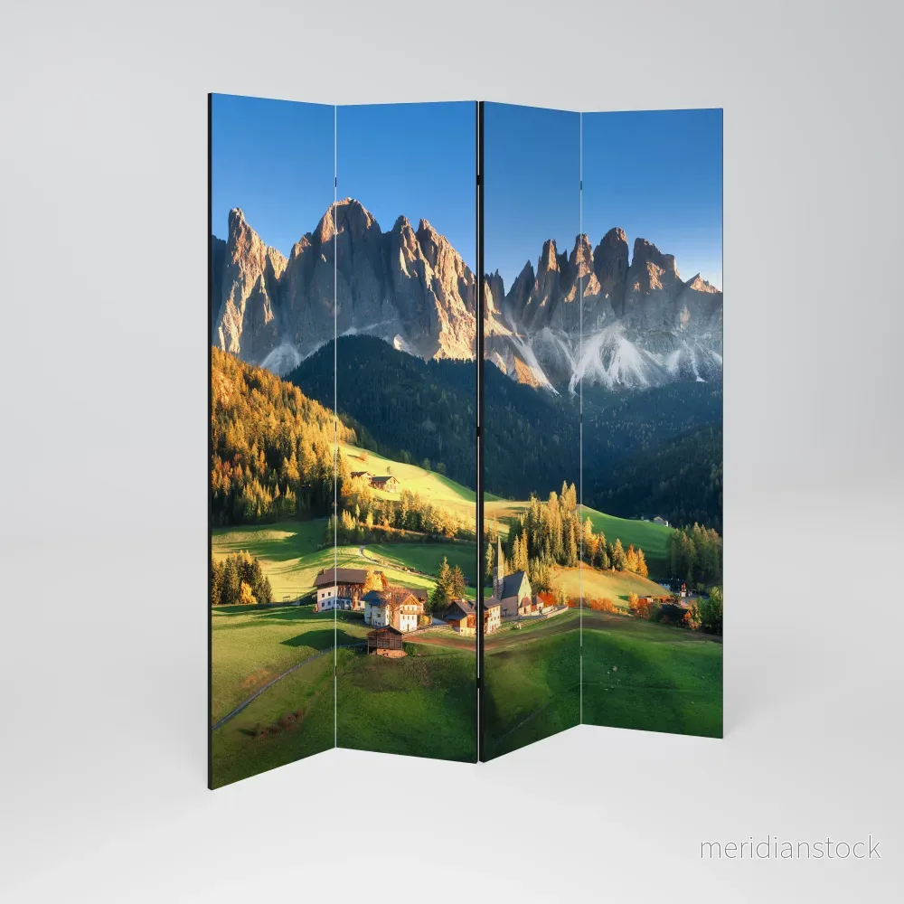MOUNTAIN DREAMSCAPE Rumsavdelare 4 paneler