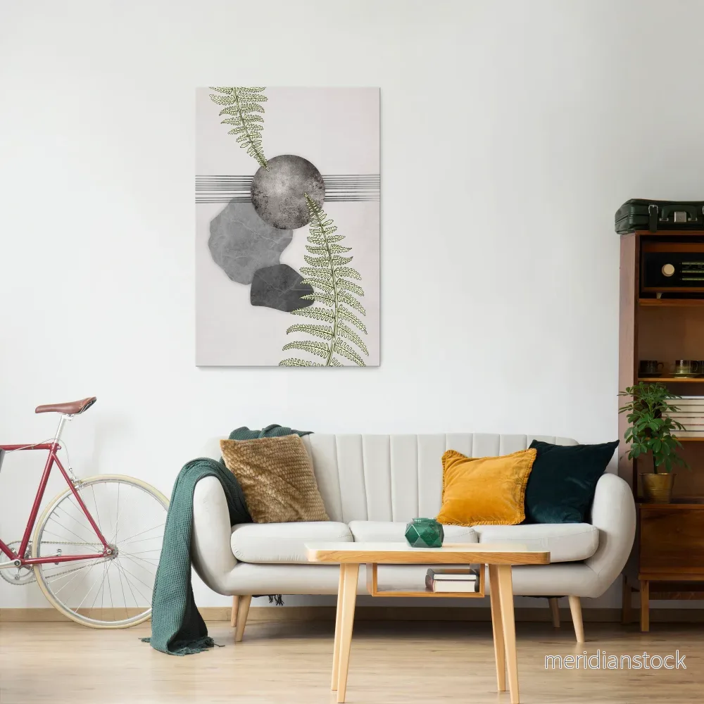 FERN MELANCHOLY Vertical Canvas Print - Bild 2