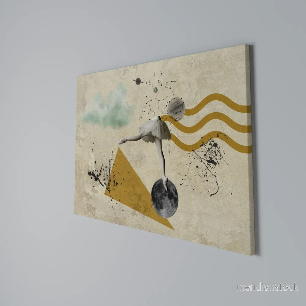 SHAPES OF BALLERINA Horizontal Canvas Print - Bild 3