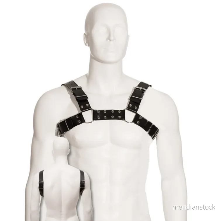 LEATHER BODY - BLACK BULL DOG HARNESS - Bild 3