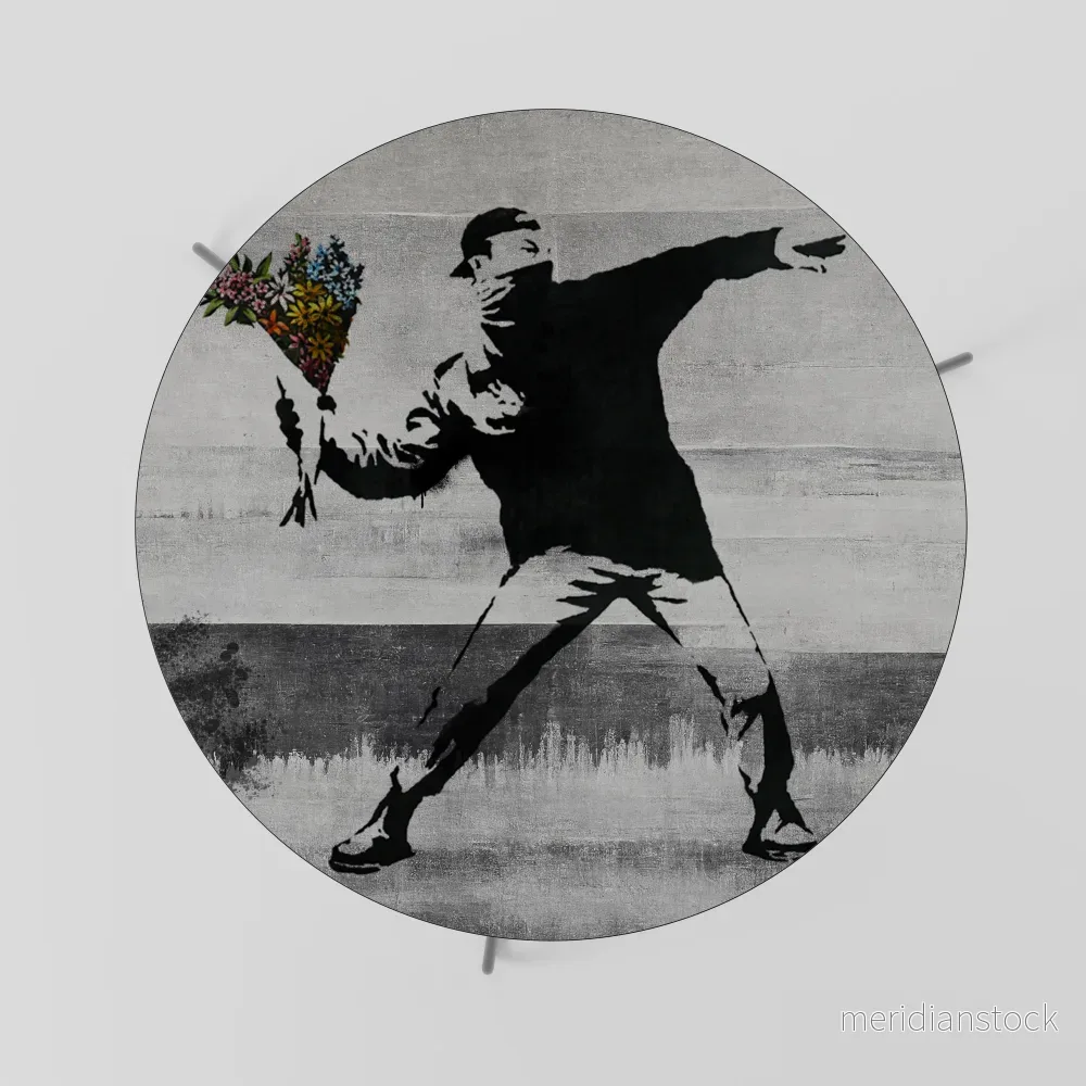 FLOWER BOMBER (BANKSY) Soffbord - Bild 2