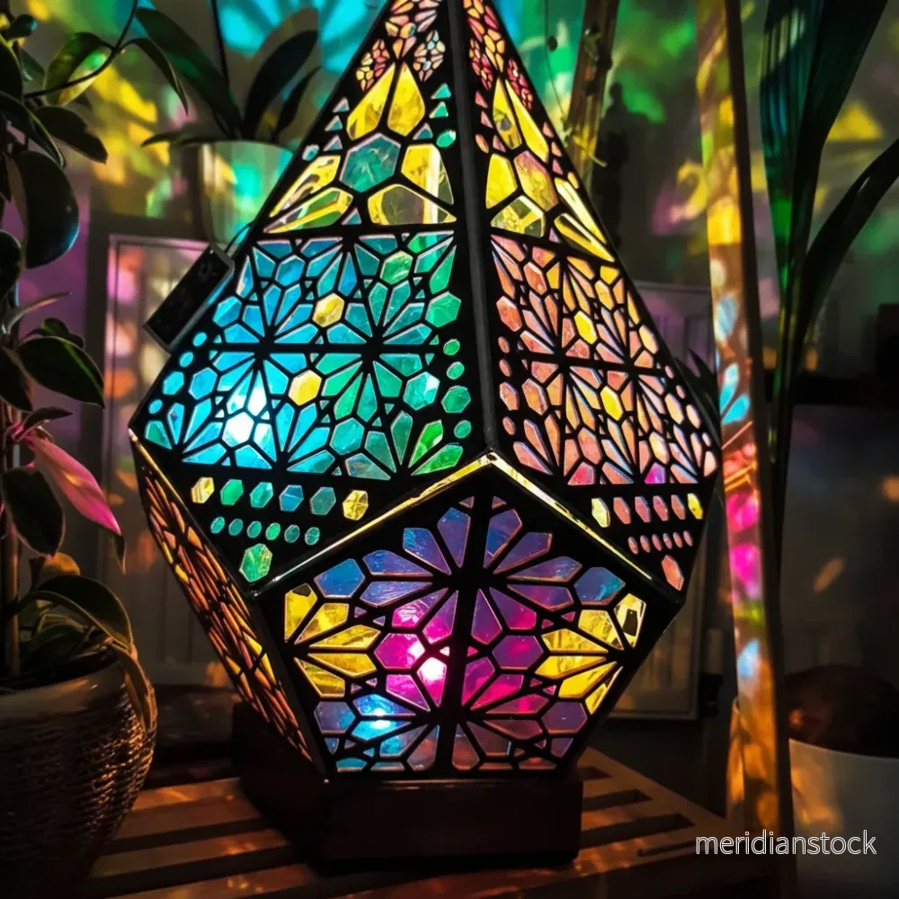 Boho stjärnmönsterlampa - StarGroove - Bild 3