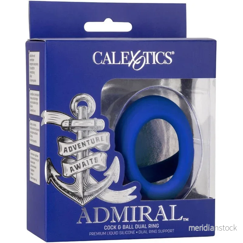 CALEXOTICS - ADMIRAL COCK BALL DUAL RING BLUE - Bild 3