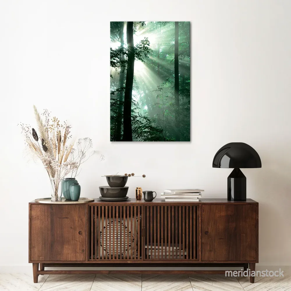 MYSTICAL SUNBEAMS Vertical Canvas Print - Bild 2