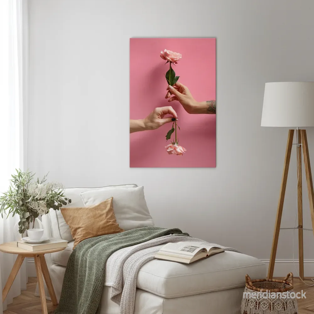 FLORAL CONNECTIONS Vertical Canvas Print - Bild 2
