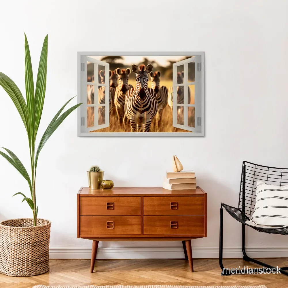 STRIPED SERENADE OUTSIDE Horizontal Canvas Print - Bild 2