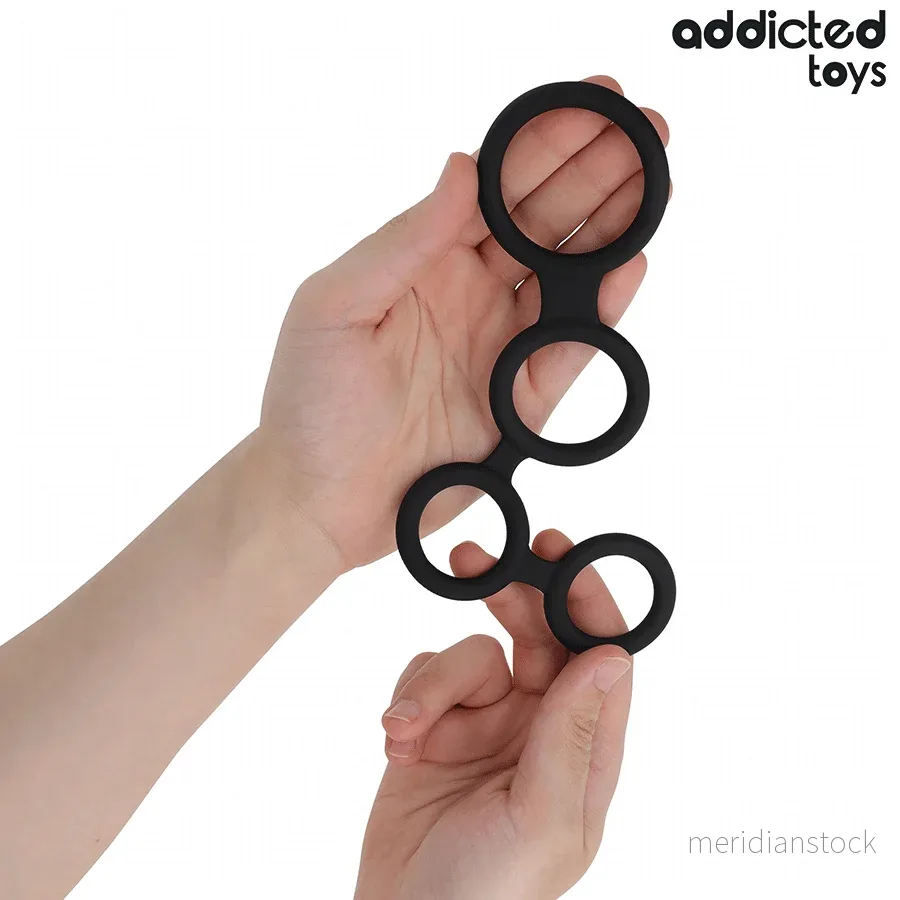 ADDICTED TOYS - PENIS RING WITH DIVIDERS FOR TESTICLES - Bild 2