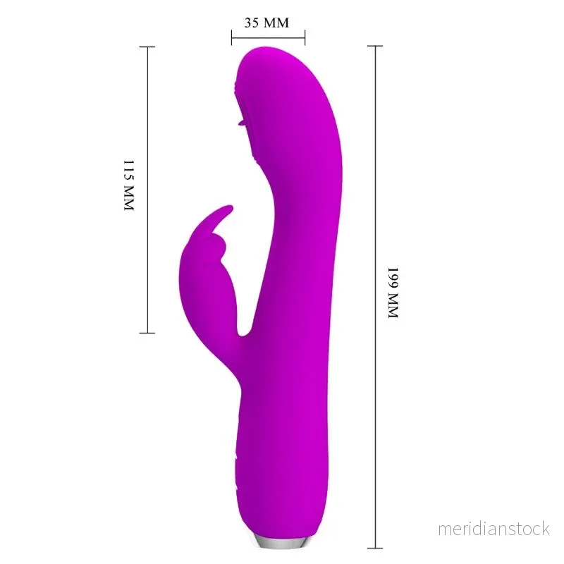 PRETTY LOVE - RACHEL RECHARGEABLE VIBRATOR WITH STIMULATING WAVES PURPLE - Bild 3