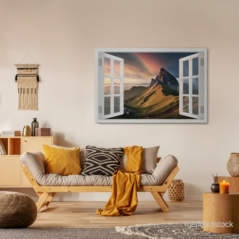 RAINBOW ESCAPE Horizontal Canvas Print