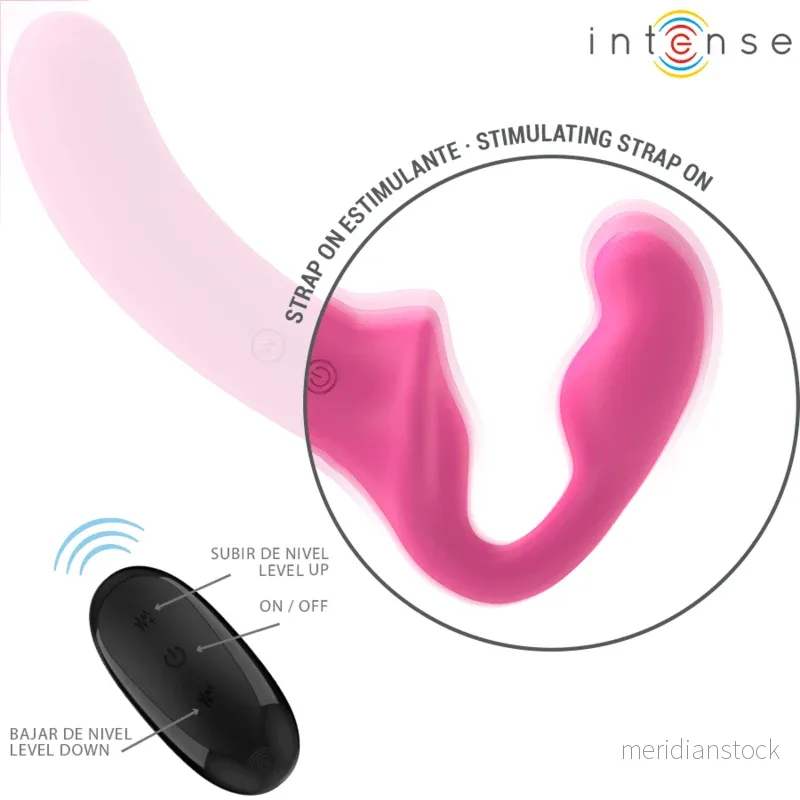 INTENSE - AMY DOUBLE VIBRATOR 20 CM PINK REMOTE CONTROL - Bild 3