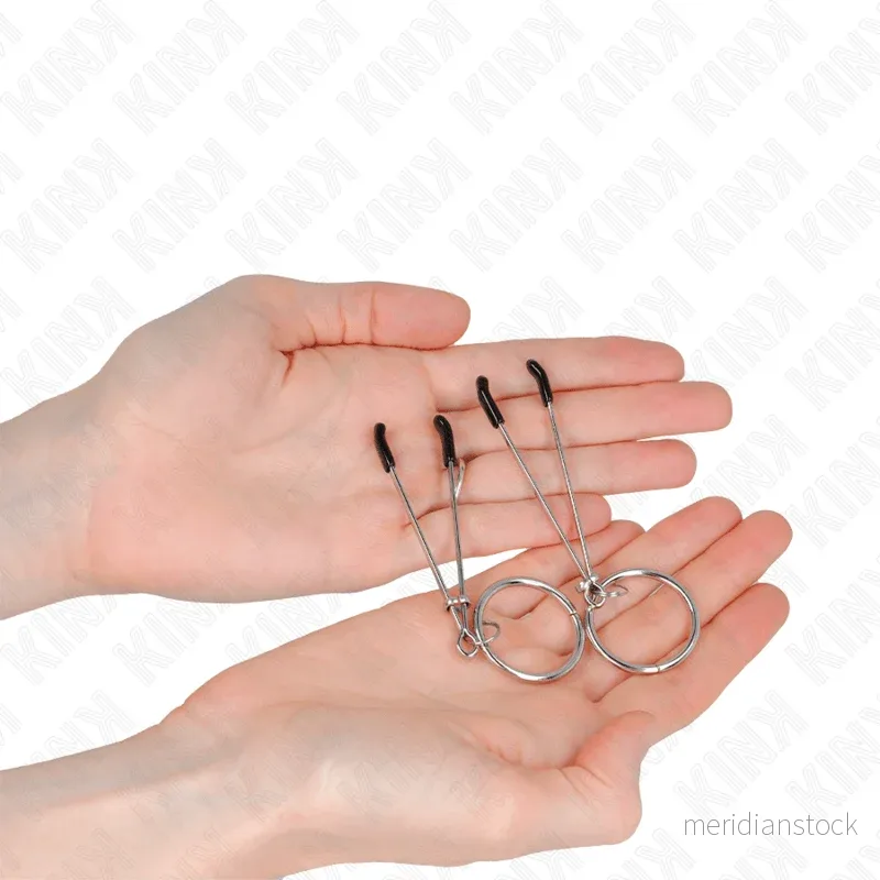 KINK - THIN NIPPLE CLAMPS WITH O-RING 7 CM - Bild 2