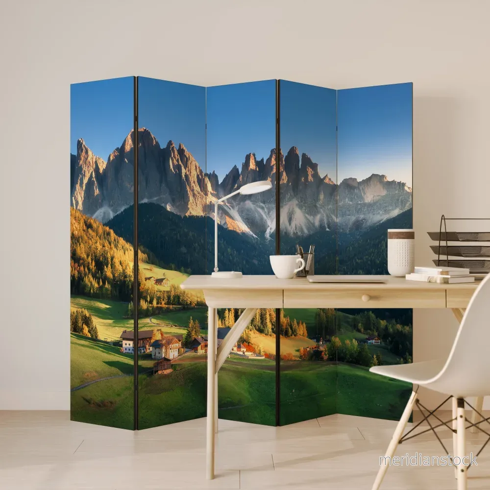MOUNTAIN DREAMSCAPE Dekorativ rumsavdelare – 5 paneler - Bild 3