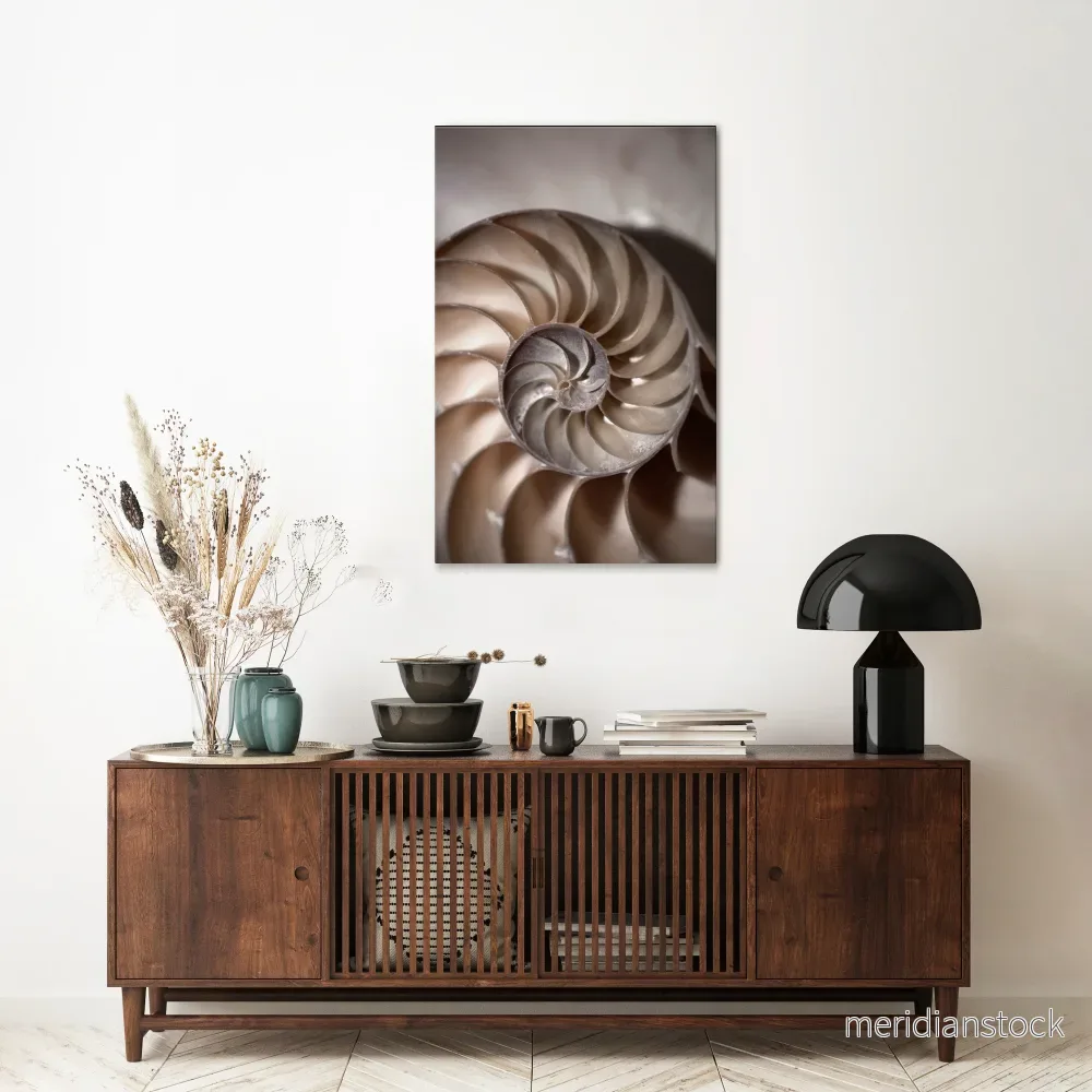 WHISPERS OF SHELLS Vertical Canvas Print - Bild 2