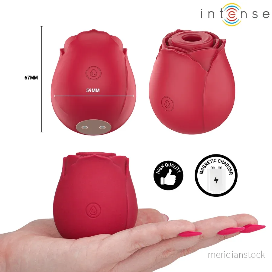 INTENSE - CAMELLIA CLITORAL SUCTION ROSE BY WAVES BORDEAUX - Bild 3