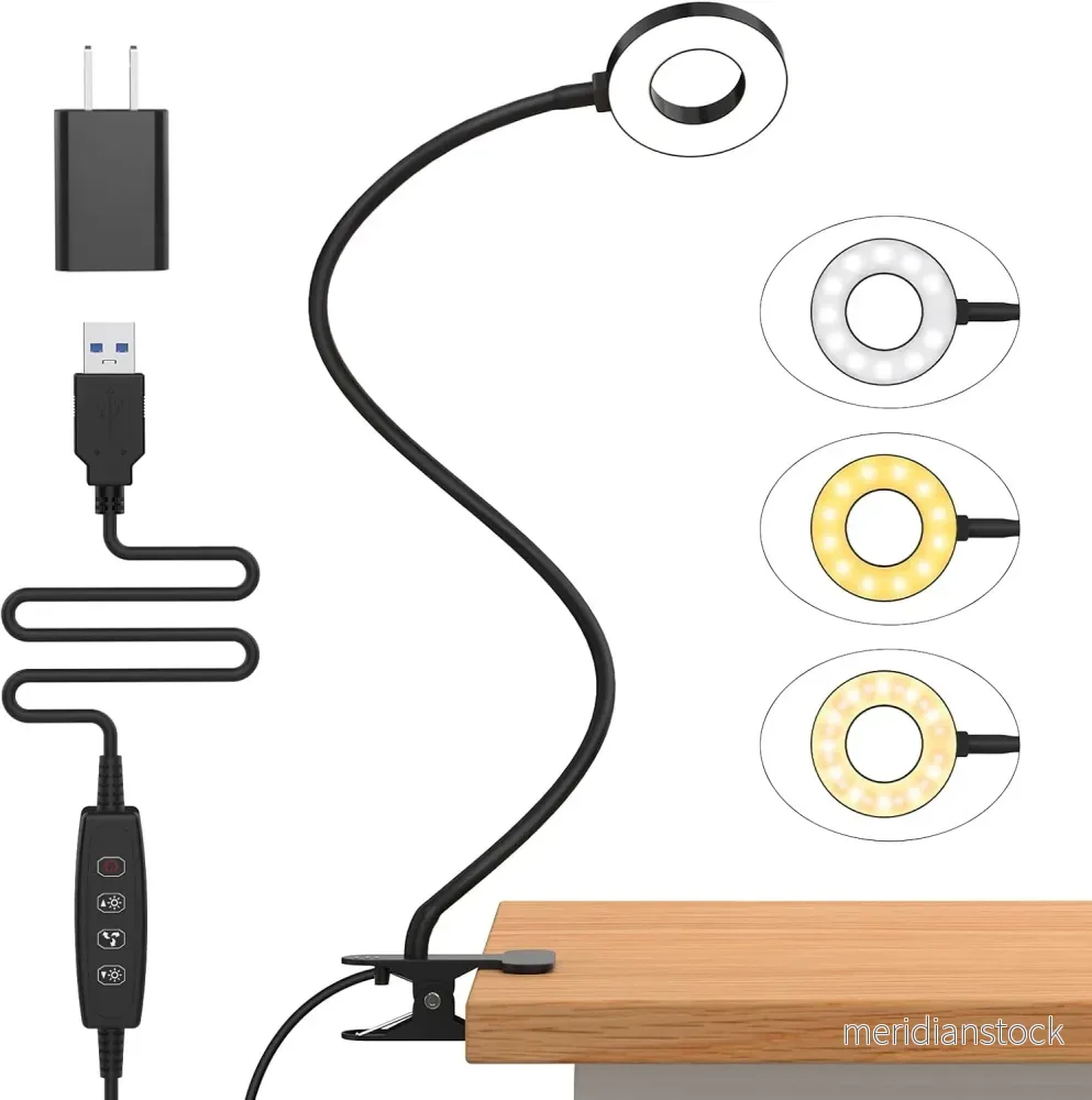 3 färglägen LED-klämlampa för skrivbord med flexibel svanhals – Selvara (1+1 GRATIS) 3 färglägen LED-klämlampa för skrivbord med flexibel svanhals – Selvara (1+1 GRATIS)