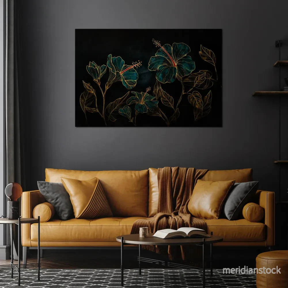 EMBERED BLOOM Horizontal Canvas Print - Bild 2