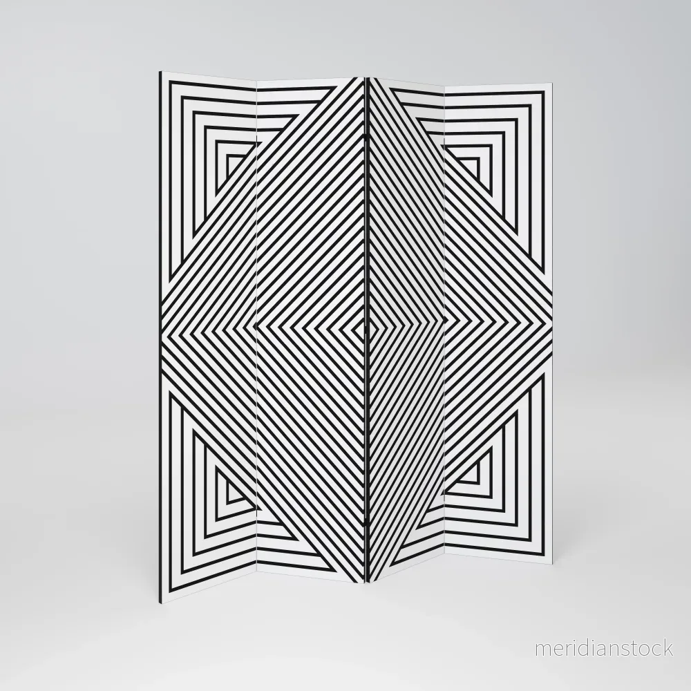 POLYGON ILLUSION Rumsavdelare 4 paneler - Bild 2