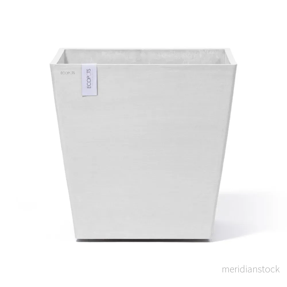 Kruka Rotterdam med hjul 50cm vit - Bild 3