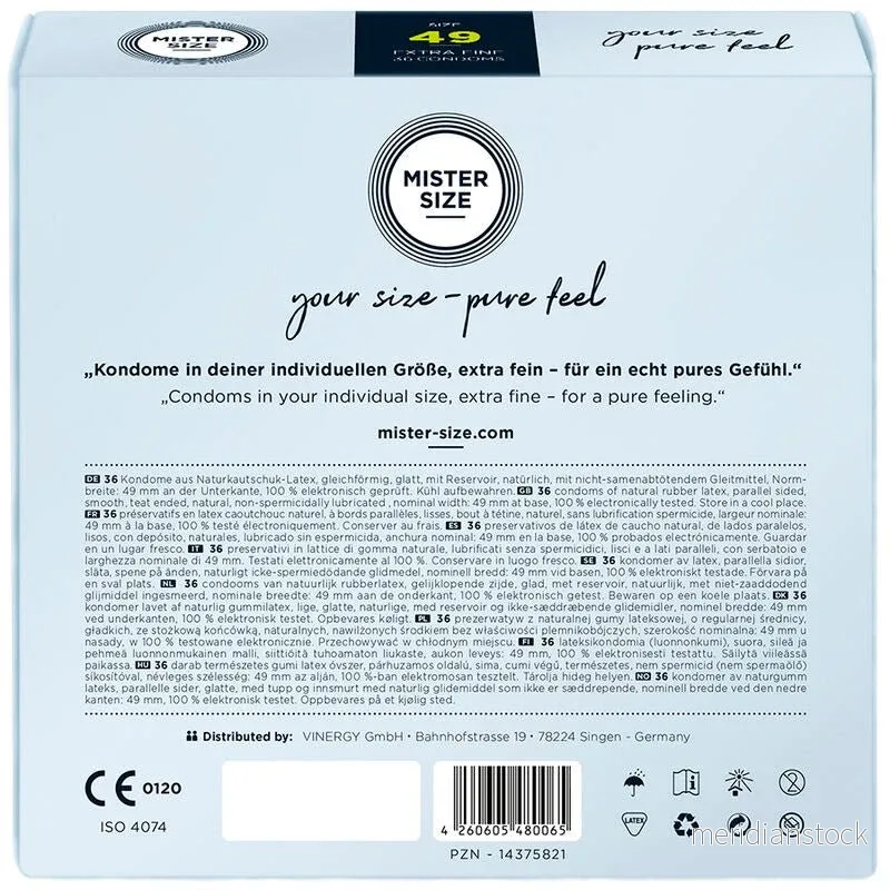 MISTER SIZE - CONDOM SIZE S 49 MM (36 UNITS) - Bild 3