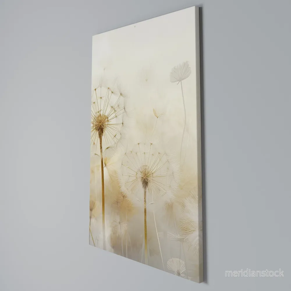 DREAMY DANDELION FIELDS Vertical Canvas Print - Bild 3