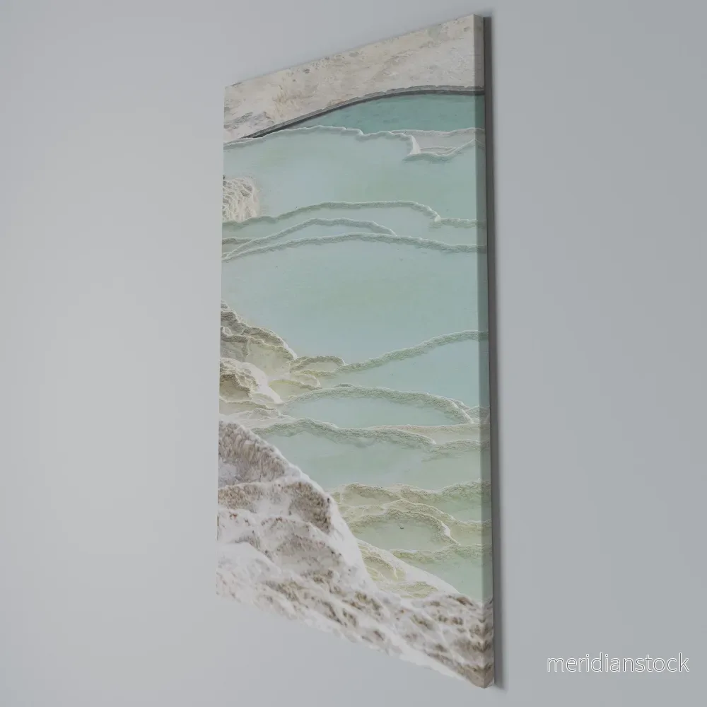 AQUAMARINE WHISPERS Vertical Canvas Print - Bild 3