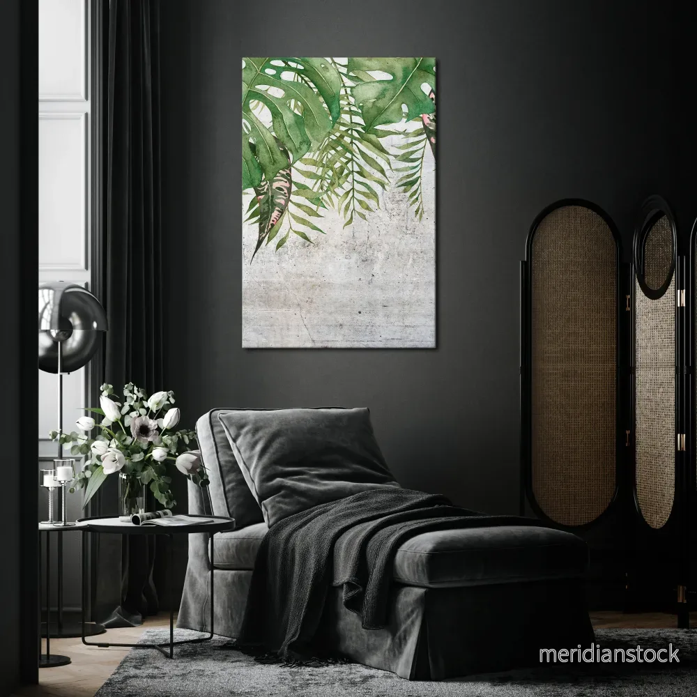 URBAN TROPICS Vertical Canvas Print