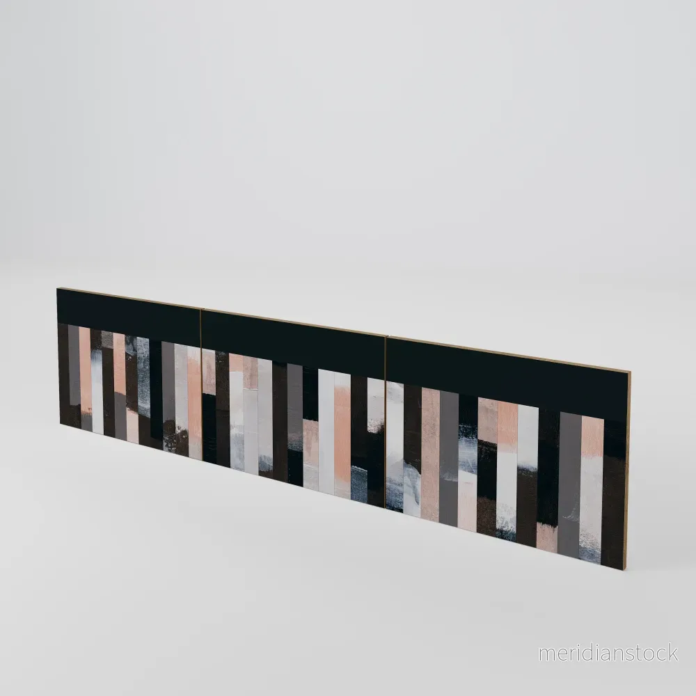 COLLAGE OF RECTANGLES Luckset med 3 dörrar till TV-bänk COLLAGE OF RECTANGLES Luckset med 3 dörrar till TV-bänk